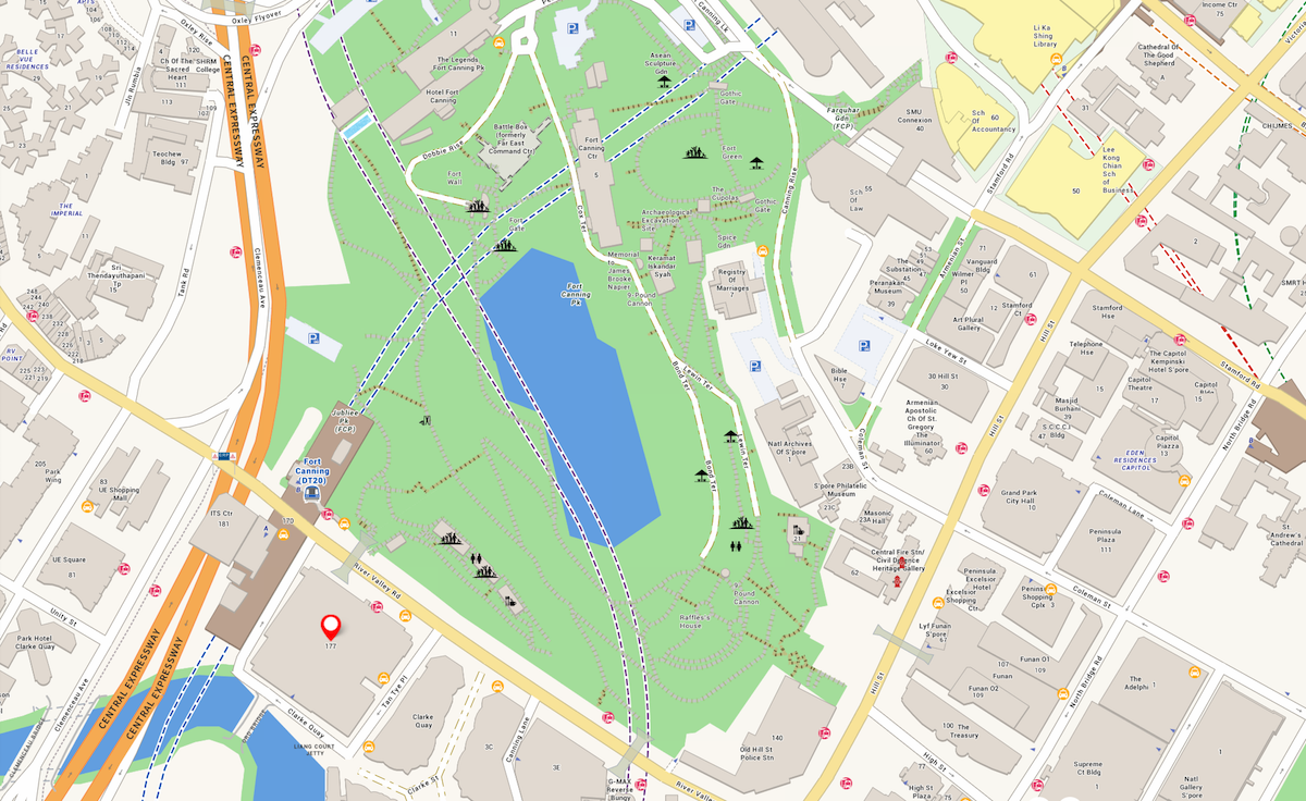 Canninghill Piers Location Map